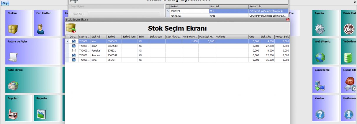 Hızlı Satış Ürün Ekleme